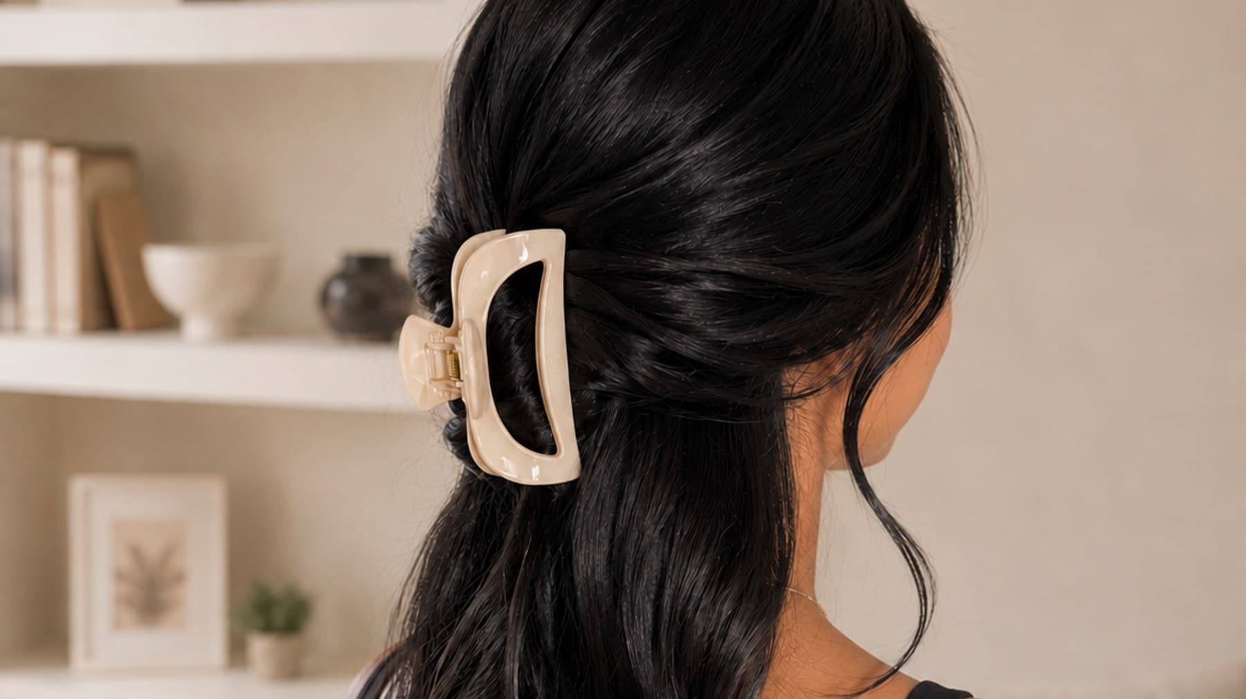 The Crescent Clip worn